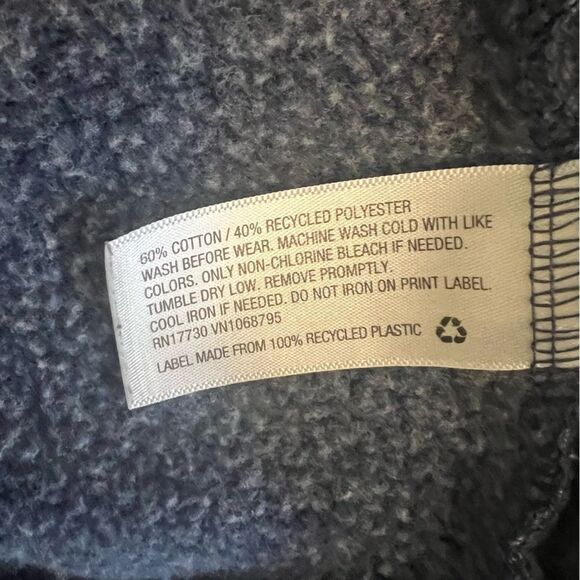 Cat & Jack Hooded Cotton Blend Sweater Kids 4T Blue EUC - Picture 4 of 4